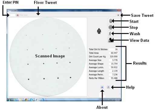 QualScan Operator Interface Screen